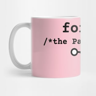 Tie dye Fork the Patriarchy :: fork() /* thePatriarchy */  ::  F**k the Patriarchy Mug